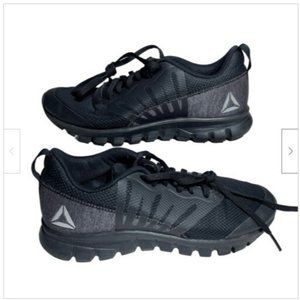 Reebok Womens  Sublite Running Shoes Black CM9620 Lace Up Mesh Size 7.5